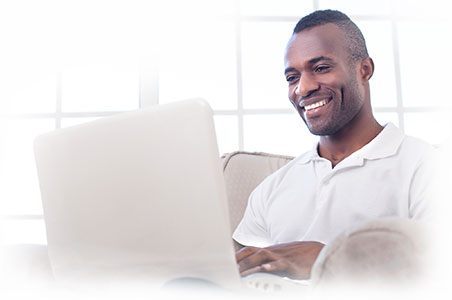 Customer working on WordPress website